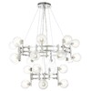 Миниатюра фото подвесная люстра crystal lux luxury sp16+8 chrome | 220svet.ru