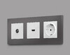 Миниатюра фото лицевая панель для hdmi розетки ambrella volt quant alfa ap1140 | 220svet.ru