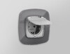 Миниатюра фото лицевая панель для розетки со шторками и крышкой ip44 ambrella volt quant omega op4080 | 220svet.ru