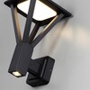 Миниатюра фото уличный настенный светодиодный светильник odeon light bearitz 6655/15wl черный | 220svet.ru