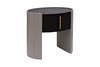 Миниатюра фото тумбочка 1 ящик темный шпон garda decor 77ip-30300 | 220svet.ru