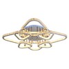 Миниатюра фото потолочная светодиодная люстра profit light 8042/4+4 chr | 220svet.ru