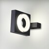 Миниатюра фото уличный настенный светодиодный светильник odeon light nature 6654/6wl черный | 220svet.ru