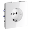 Миниатюра фото розетка встраиваемая с заземлением 16а voltum s70 vls040101 (белый глянцевый) | 220svet.ru