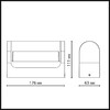 Миниатюра фото уличный настенный светильник odeon light twinset 7117/12wl черный | 220svet.ru