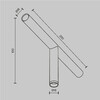 Миниатюра фото светильник светодиодный штанговый maytoni focus led axity c102cl-3w3-6k-b | 220svet.ru