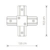 Миниатюра фото коннектор x-образный nowodvorski profile 9188 | 220svet.ru