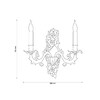 Миниатюра фото бра lucia tucci firenze w1780.2 antique gold | 220svet.ru