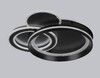 Миниатюра фото потолочный светодиодный светильник с пультом ду ambrella light acrylica disk fa8515 | 220svet.ru