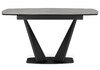 Миниатюра фото керамический стол раскладной 140(180)х80 woodville вейл larka grey / черный 625961 | 220svet.ru