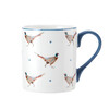 Миниатюра фото кружка фарфоровая pheasant mikasa blue/white 280 мл kitchen craft | 220svet.ru
