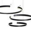 Миниатюра фото подвесной светодиодный светильник loft it ring 10025/3 black | 220svet.ru