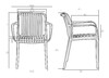 Миниатюра фото набор 2 шт стул обеденный dobrin walter arm lmzl-pp776a-n2-13389 | 220svet.ru