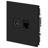 Миниатюра фото розетка эра arktik 16-3110-05 комбинированная rj45+tv антрацит б0070498 | 220svet.ru