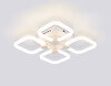 Миниатюра фото потолочная светодиодная люстра с пультом ду ambrella light acrylica fa3819 | 220svet.ru