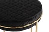 Миниатюра фото банкетка велюр черный/золото garda decor gy-ben8178gold-bl | 220svet.ru