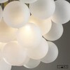 Миниатюра фото подвесная люстра ilamp globe 10099p/3-d800 gl-wh | 220svet.ru