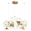 Миниатюра фото потолочная светодиодная люстра odeon light trellis 5086/56l бронза | 220svet.ru