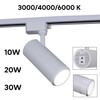 Миниатюра фото светильник трековый reluce 06650-9.3-led10/20/30w cct wt | 220svet.ru
