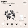 Миниатюра фото подвесная люстра maytoni dallas mod545pl-24g | 220svet.ru
