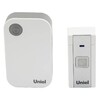 Миниатюра фото звонок беспроводной (ul-00006432) uniel udb-013w-r1t1-36s-100m-wh | 220svet.ru