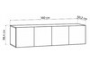 Миниатюра фото антресоль woodville кротос 160 кашемир 679679 | 220svet.ru