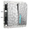 Миниатюра фото выключатель двухклавишный с подсветкой werkel hammer серебряные w1220106 | 220svet.ru