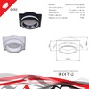 Миниатюра фото встраиваемый светильник reluce technical 53003-9.0-001ld gx53 wt | 220svet.ru