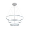 Миниатюра фото подвесная светодиодная люстра profit light 6035/3 wht | 220svet.ru