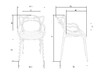 Миниатюра фото стул обеденный набор 4шт dobrin masters lmzl-pp601-n4_p-g-17-12192 | 220svet.ru