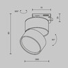 Миниатюра фото трековый однофазный светодиодный светильник maytoni onda tr007-1-12w4k-b-1 | 220svet.ru