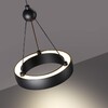 Миниатюра фото подвесной светодиодный светильник novotech turn 359396 черный | 220svet.ru