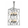 Миниатюра фото подвесная люстра lumina deco quadrato ldp 1223-8 chr | 220svet.ru