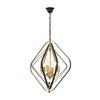 Миниатюра фото подвесная люстра lumina deco crulia ldp 8005-6 bk+md | 220svet.ru