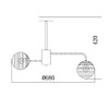 Миниатюра фото потолочная люстра escada twilight 646/6p | 220svet.ru