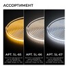Миниатюра фото комплект светодиодной влагозащищенной ленты ogm 6w/m 120led/m 2835smd холодный белый 5m sl-67 | 220svet.ru
