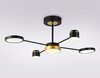 Миниатюра фото потолочная светодиодная люстра с пультом ду ambrella light comfort fl51632 | 220svet.ru