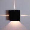 Миниатюра фото уличный настенный светодиодный светильник arte lamp algol a1445al-4bk | 220svet.ru