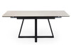 Миниатюра фото керамический стол раскладной 120(180)х80 woodville памелла carmen light grey / черный 622884 | 220svet.ru