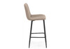 Миниатюра фото барный стул woodville дани мини бежевый / черный 632313 | 220svet.ru