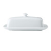 Миниатюра фото масленка фарфоровая mikasa chalk 21 см белая kitchen craft | 220svet.ru