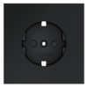Миниатюра фото накладка для розетки с заземлением и защитными шторками voltum s70 vls000707 (графит) | 220svet.ru
