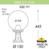 Миниатюра фото ландшафтный фонарь fumagalli minilot/g300. g30.111.000.vze27 | 220svet.ru