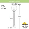 Миниатюра фото садовый светильник-столбик fumagalli mizar.r/g250 g25.151.000.aye27 | 220svet.ru