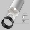Миниатюра фото спот светодиодный maytoni focus led c053cl-l12w2.7k-w-w | 220svet.ru