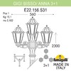Миниатюра фото садово-парковый фонарь fumagalli gigi bisso/anna 3+1 e22.156.s31.vye27 | 220svet.ru
