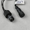Миниатюра фото гирлянда бахрома 3,1 x 0,5 м белая 220в, 150 led, провод черный пвх, ip54 ltc pil150-11-2w | 220svet.ru