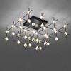 Миниатюра фото потолочный светильник molecular 36 black/gold | 220svet.ru