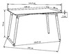 Миниатюра фото стол обеденный dobrin serra wide lmzl-td-04_lb-mtr_mdf-white-2743 | 220svet.ru