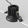 Миниатюра фото встраиваемый точечный светодиодный светильник maytoni round dl058-7w3k-b | 220svet.ru